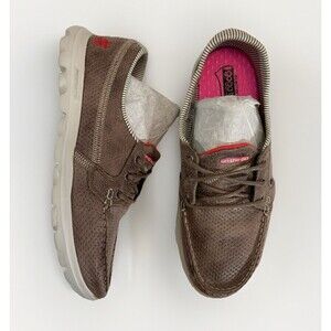 Skechers On The Go Shoes Women’s 8 Brown 1380 Goga Mat Comfort Boat Deck